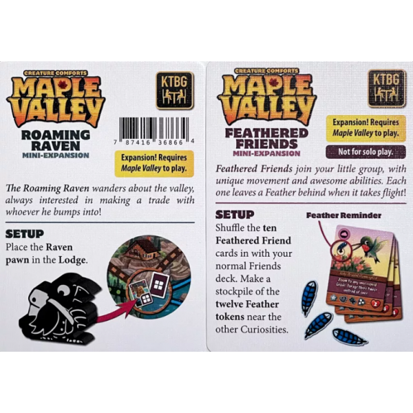 Maple Valley: Roaming Raven and Feathered Friends Mini Expansion